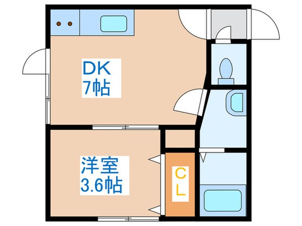 エルソル発寒の物件間取画像